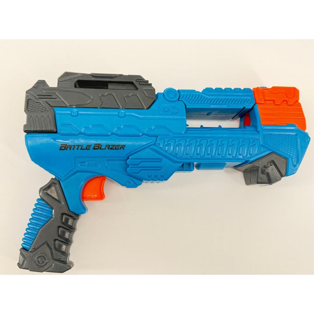 Battle Blazer Toy Foam Dart Blaster Blue Orange Kids Pretend Play Gun